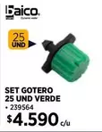 Set Gotero 25 Und Verde