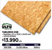 Ultu - Tabletes Osb