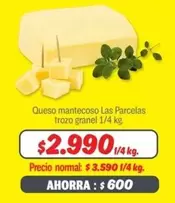 Las Parcelas - Queso Mantecoso Trozo Granel