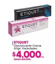 Etiquet - Desodorante Crema