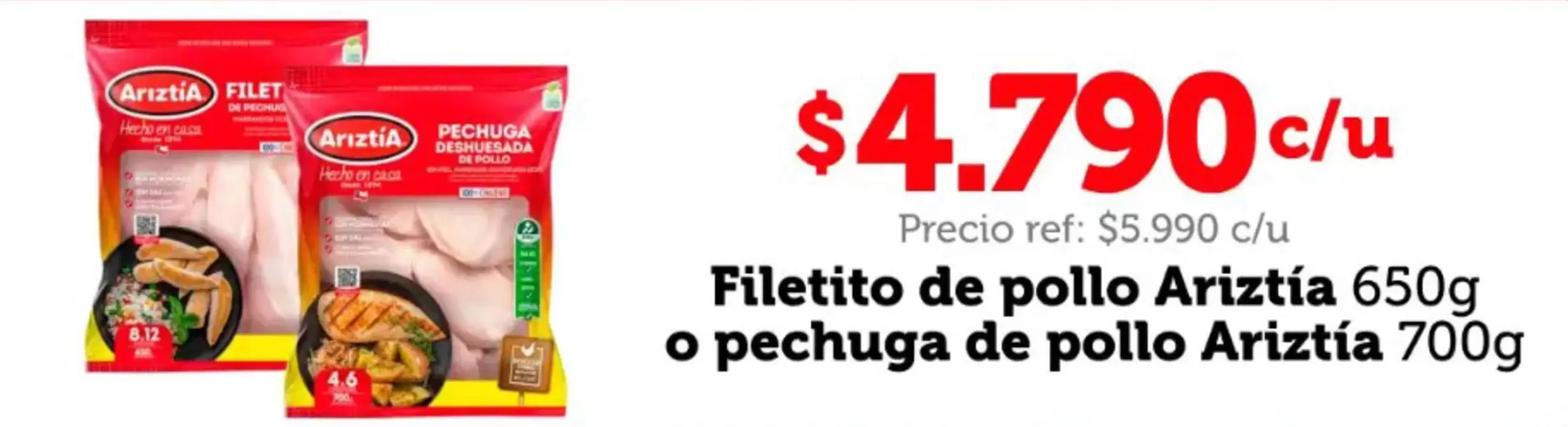 Ariztía - Arizita - Filetto De Pollo  O Pechuga De Pollo