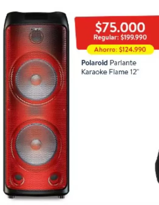 Polaroid - Polarold Parlante Karaoke Flame 12"