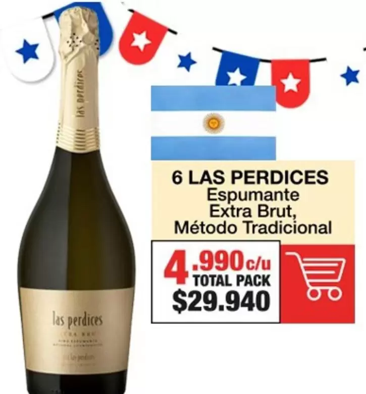 Brut - 6 Las Perdices - Espumante Extra , Método Tradicional