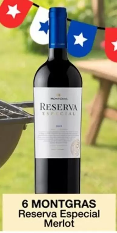 Montgras - 6  Reserva Especial Merlot
