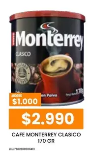 Monterrey - Cafe Clasico 170 Gr