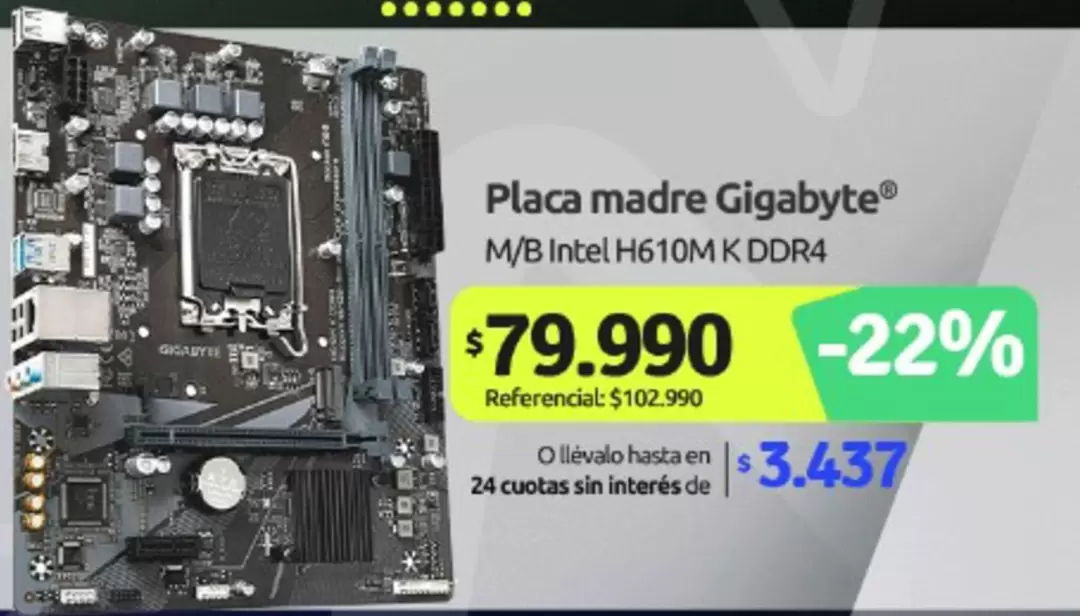 Intel - Placa Madre Gigabyte