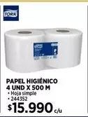 Tork - Papel Higienico 4 Und X 500 M