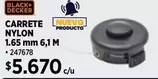 Black & Decker - Carrete Nylon 1.65 Mm 6,i M