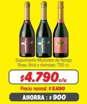 Brut - Espumante Misiones De Rango Rose,  O Demise