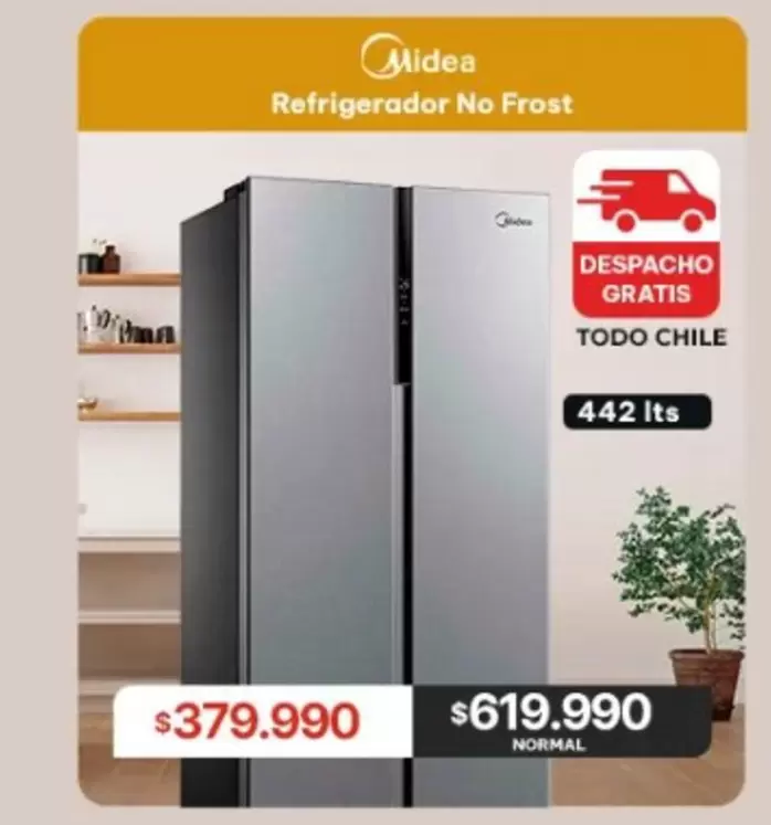 Midea - Refrigerador No Frost