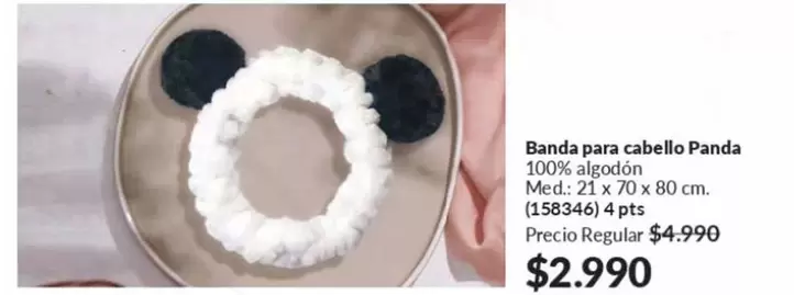 Panda - Banda para cabello