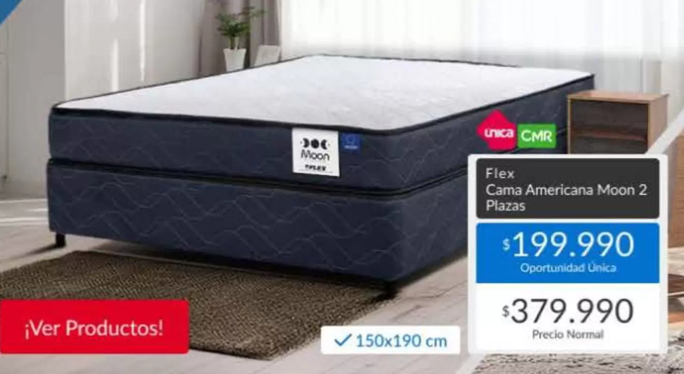 Flex - cama americana moon 2 pizza