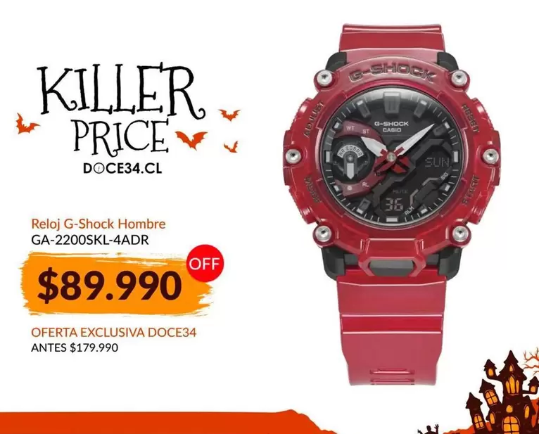 Killer - Reloj G-shock Hombre Ga-220osKL-4ddr