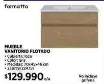 formatto - Mueble Vanitorio Flotado