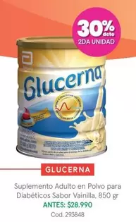 Glucerna - Suplemento Adulto En Polvo Para Diabéticos Sabor Vainilla