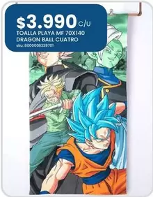 Dragon Ball - Toalla Playa Mf 70x140
