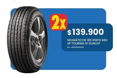 Dunlop - Neumáticos 18S 65R15 88H Sp Touring Ri Duniop