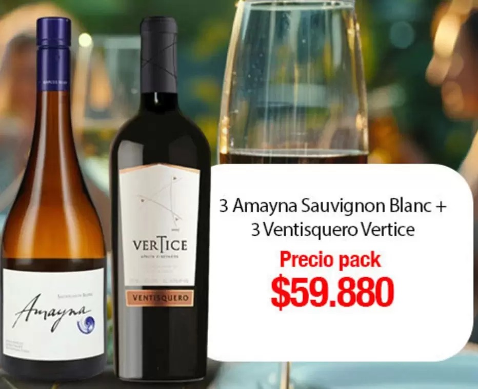 Ventisquero - 3 Amayna Sauvignon Blanc + 3  Vertice
