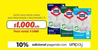 Osorno - Leche Lonico Leche Entera