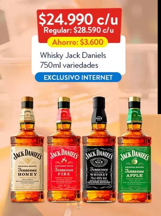 Jack Daniels - Whisky 750ml