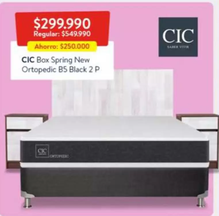 Cic - Box Spring New Ortopedic B5 Black 2 P
