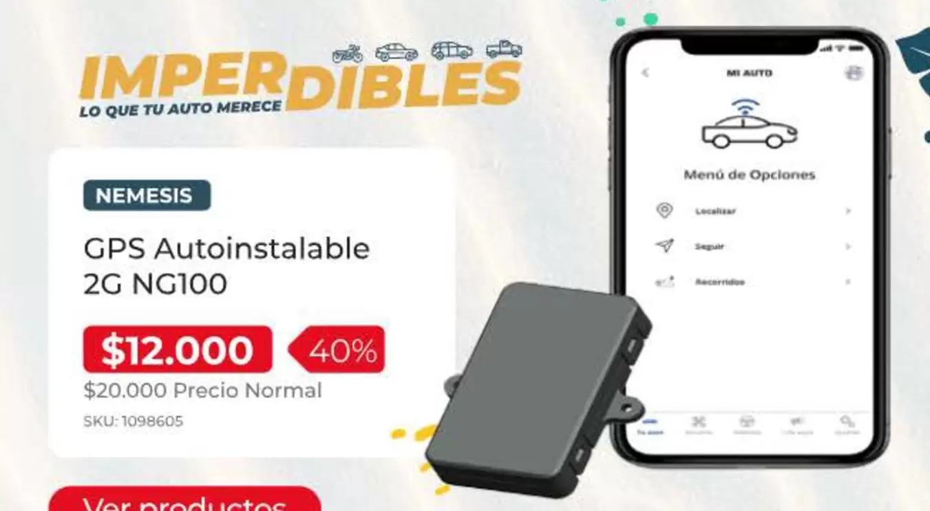 GPS Autoinstatable 2G NG100
