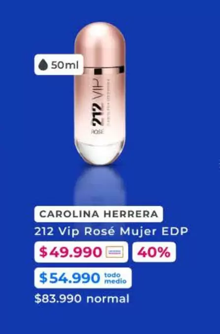 Carolina Herrera - 212 Vip Rosé Mujer Edp
