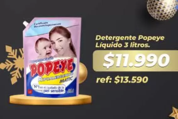 Popeye - Detergente Liquido 3 Litros