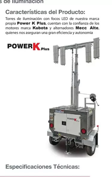 Power - k Plus - Caracteristicas Del Producto