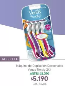 Gillette - Máquina De Depilación Desechable