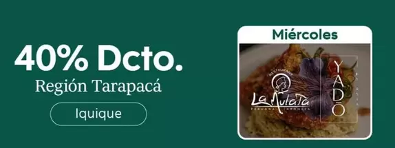 Tarapacá - 40% Dcto. Region Tarapaca