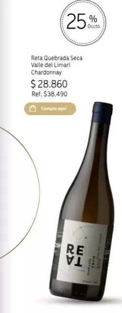 Chardonnay - Rata Quebrada Seca Vali De Lima