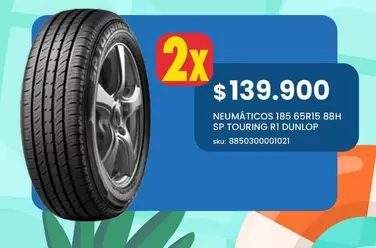 Dunlop - Neumaticos 165 65R15 88H Sp Touring Ri Duniop