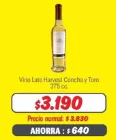 Late Harvest - Vino  Concha Y Toro