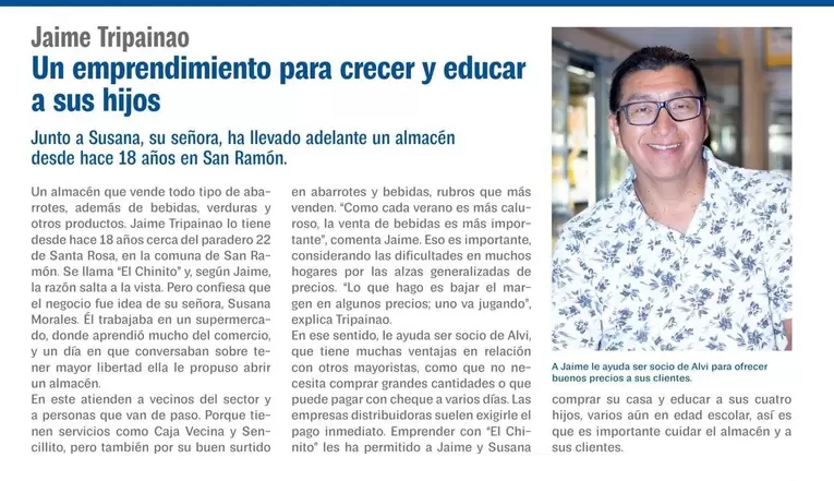 Santa Rosa - Jaime Tripinao Un Emprendimiento Para Crecer Y Educar A Sus Hijos