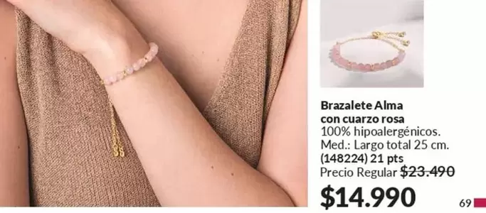 Brazalete Alma Con Cuatro Rosa