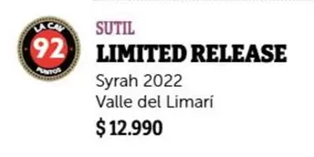 Sutil Limited Release