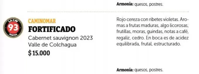 Más - Cabernet Sauvignon 2023