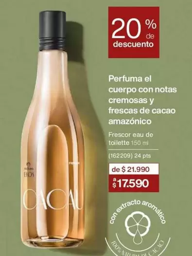 Ekos - Perfuma El Cuerpo Con Notas Cremosas Y Frescas De Cacao