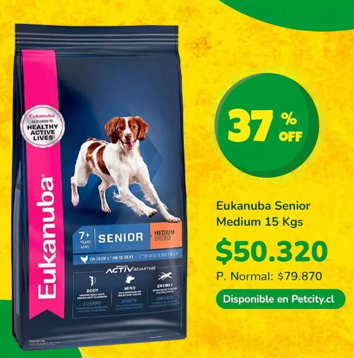 Eukanuba -  Senior Medium 15 Kgs