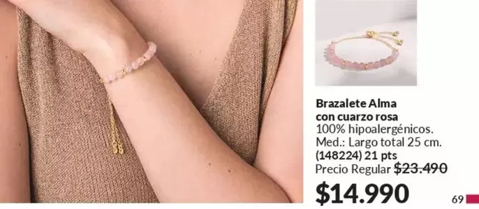 Brazalete Alma Con Carzo Rosa
