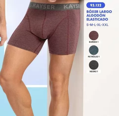 Boxer Largo Algodon Elastificado
