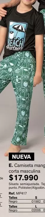 Camiseta Manga Corta Masculina