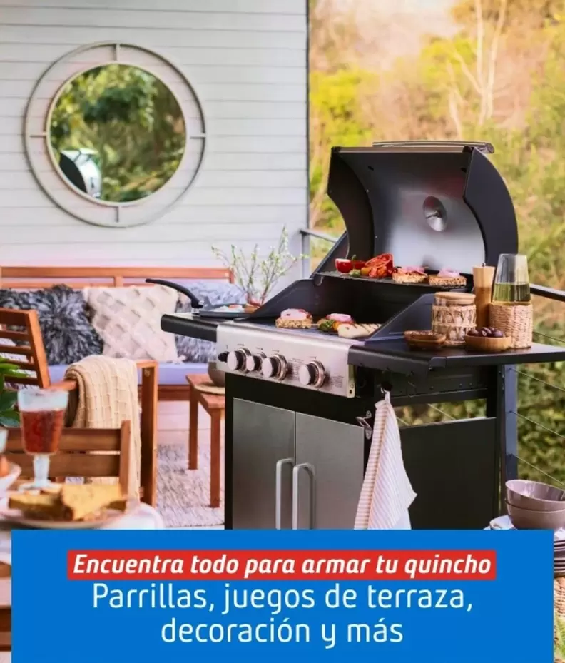 Quincho - Encuentra Todo Para Armar Tu  Parrillas, Juegos De Terraza, Decoración Y Mas
