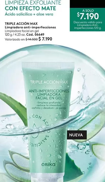 120 - Limpiador Esfoliante Con Efecto Mate