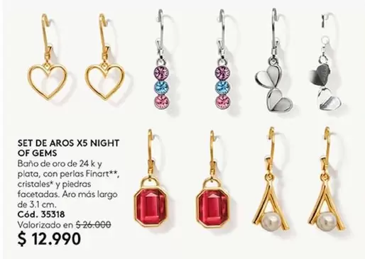 Set De Aros X5 Night Of Gems