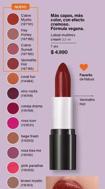 Coral - Más Capas, Más Color, Con Efecto Cremoso, Formula Vegana
