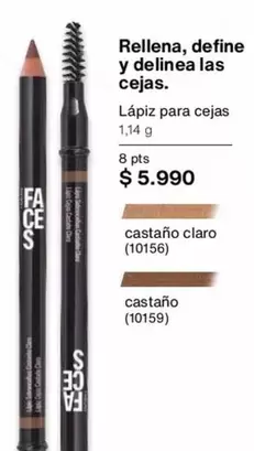 Castaño - Rellena, Define Y Delinea Las Cejas