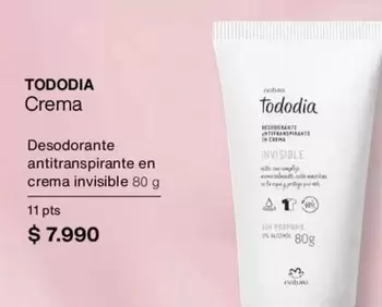 Tododía - Crema Desodorante Antitranspirante En Crema Invisible