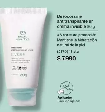 Natura - Desodorante Antitranspirante En Crema Invisible